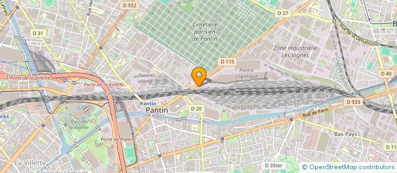 localisation de l'entreprise CINQ + CINQ à PANTIN