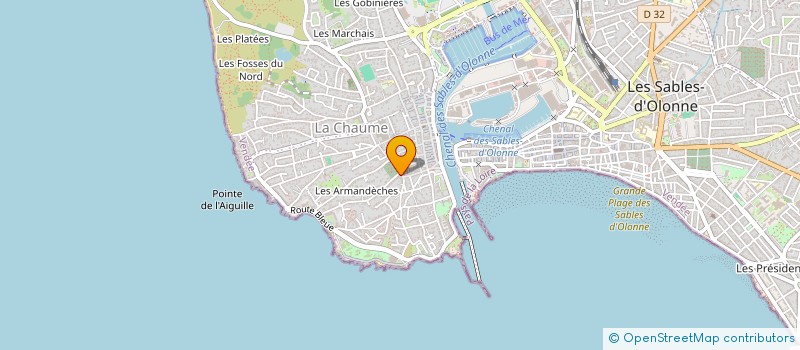 localisation de l'entreprise CINQ D à LES SABLES D'OLONNE