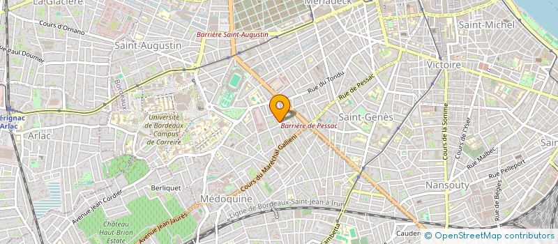 localisation de l'entreprise CINQ DROITE  BORDEAUX