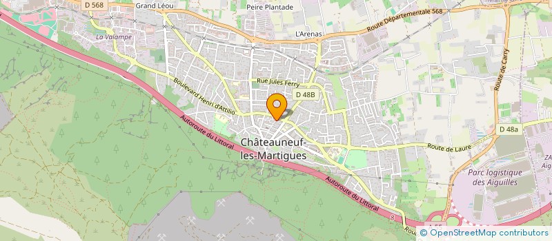 localisation de l'entreprise CINQ EN 8  CHATEAUNEUF-LES-MARTIGUES