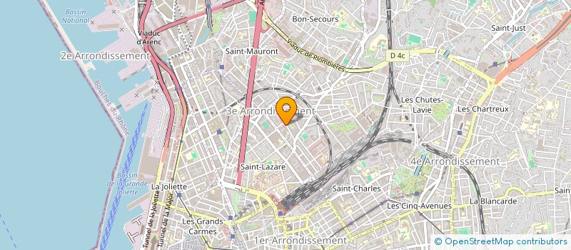 localisation de l'entreprise CINQ ET PLUS  MARSEILLE