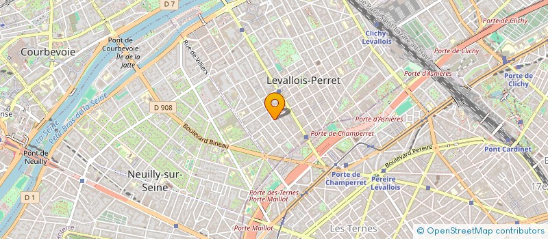 localisation de l'entreprise CINQ ETOILES à LEVALLOIS-PERRET