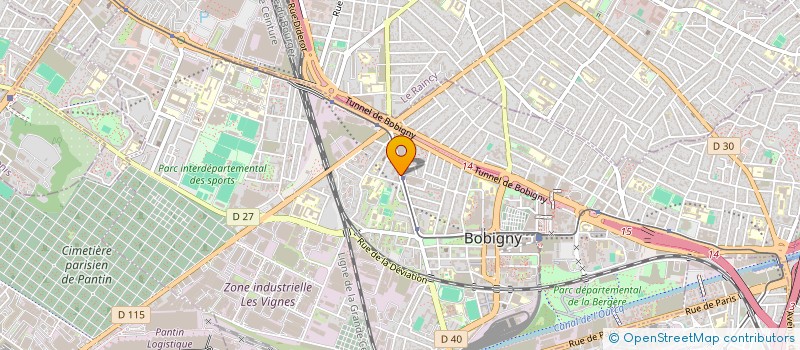 localisation de l'entreprise CINQ ETOILES à BOBIGNY