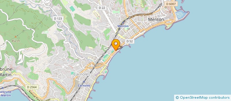 localisation de l'entreprise CINQ ETOILES INTERNATIONAL LIMITE à MENTON