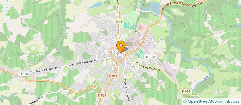 localisation de l'entreprise CINQ FILIERES GASCOGNE-ARMAGNAC  EAUZE