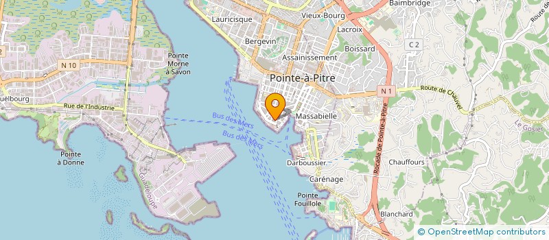 localisation de l'entreprise CINQ FOIS PLUS à POINTE A PITRE