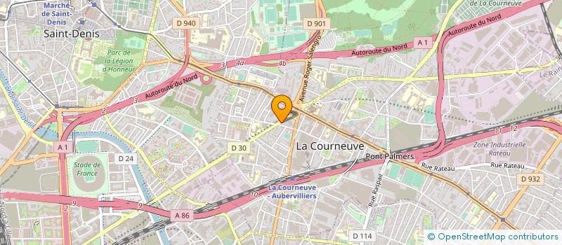 localisation de l'entreprise CINQ FRERES à LA COURNEUVE