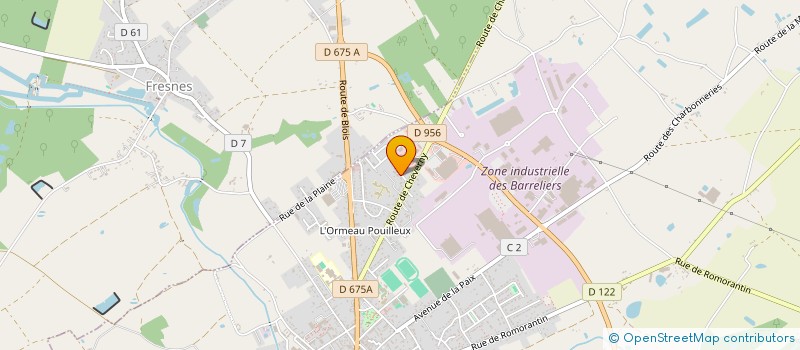 localisation de l'entreprise CINQ FRERES  LE CONTROIS-EN-SOLOGNE