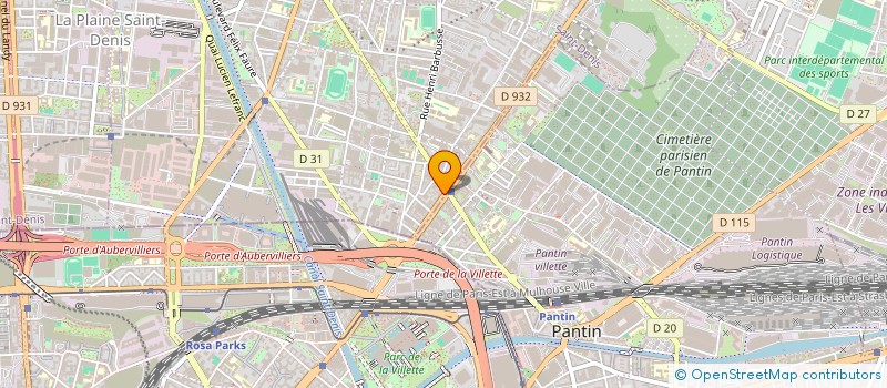 localisation de l'entreprise CINQ FRERES  AUBERVILLIERS