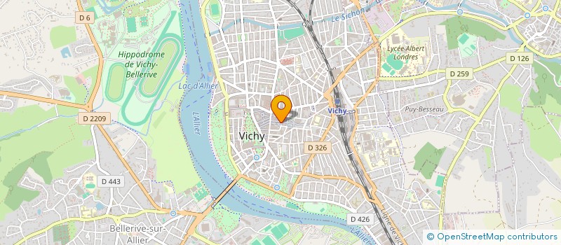 localisation de l'entreprise CINQ FRERES à VICHY