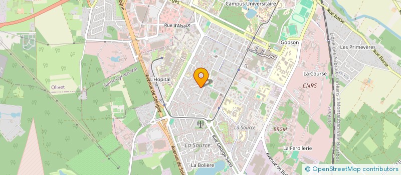 localisation de l'entreprise CINQ G CONSEIL à ORLEANS