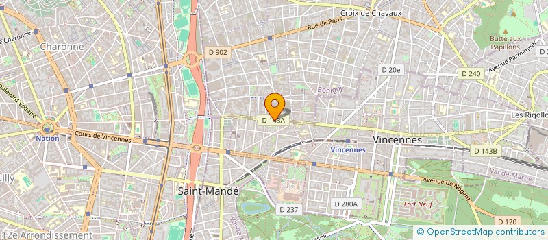 localisation de l'entreprise CINQ LUMIERES à MONTREUIL