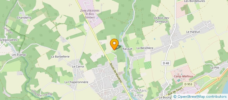 localisation de l'entreprise CINQ MARS RAMONAGE  CINQ-MARS-LA-PILE