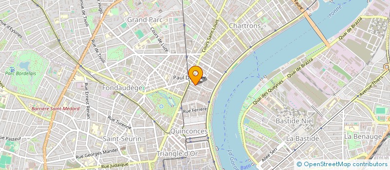 localisation de l'entreprise CINQ SENS à BORDEAUX