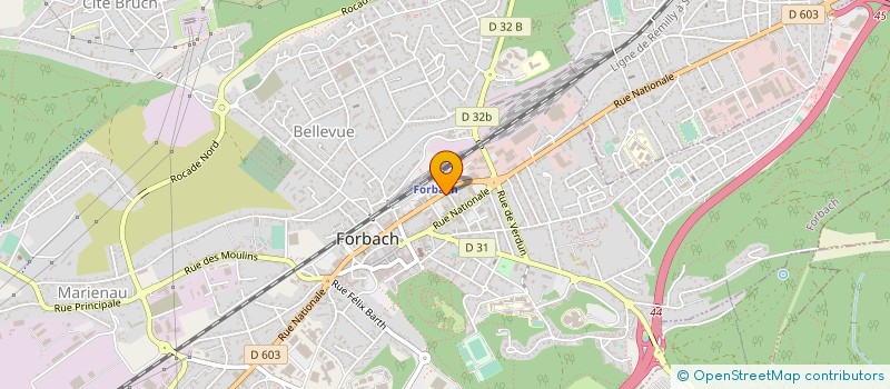 localisation de l'entreprise CINQ-SEPT  FORBACH