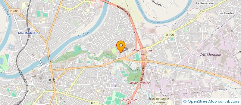 localisation de l'entreprise CINQ SUP  ALBI