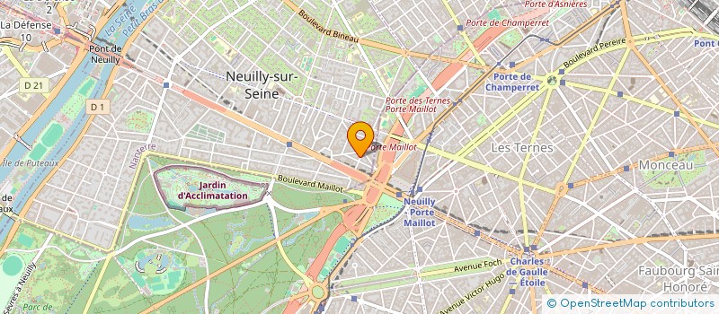 localisation de l'entreprise CINQ SUR CINQ  NEUILLY-SUR-SEINE