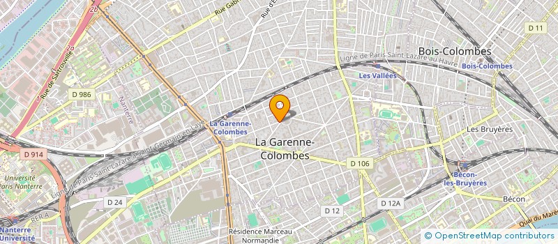 localisation de l'entreprise CINQ SUR CINQ à LA GARENNE-COLOMBES