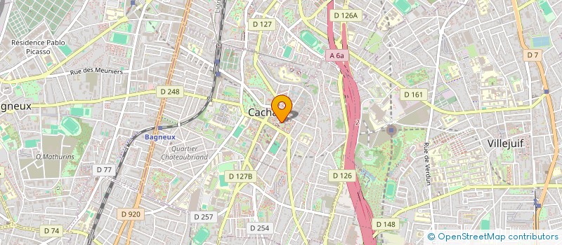 localisation de l'entreprise CINQ SUR CINQ  CACHAN