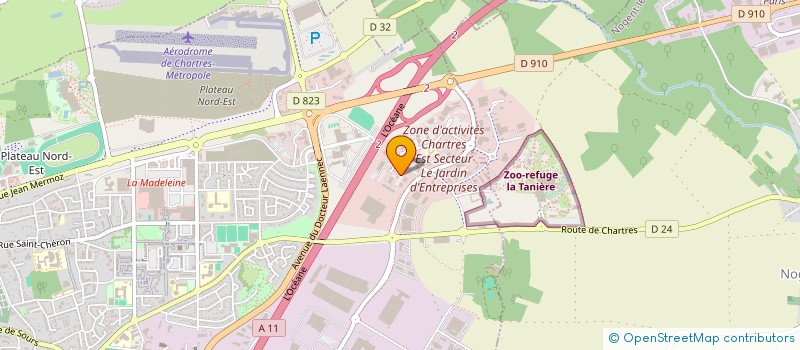 localisation de l'entreprise CINQ SUR CINQ TELESURVEILLANCE à CHARTRES