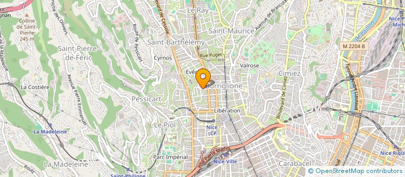 localisation de l'entreprise CINQ5CINQ à NICE