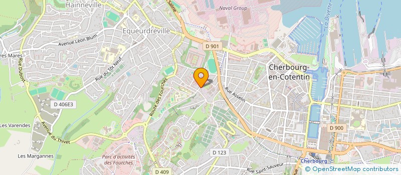 localisation de l'entreprise CINQBU à CHERBOURG-EN-COTENTIN