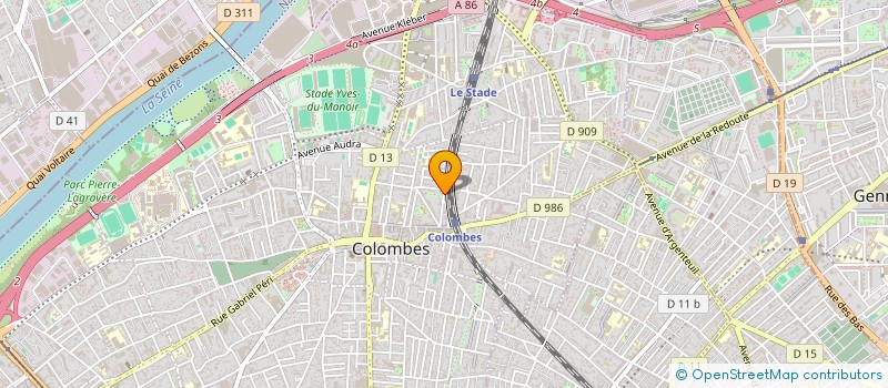 localisation de l'entreprise CINQO à COLOMBES