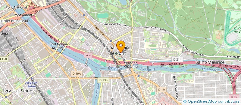 localisation de l'entreprise CINQSENS BOULOGNE  CHARENTON-LE-PONT