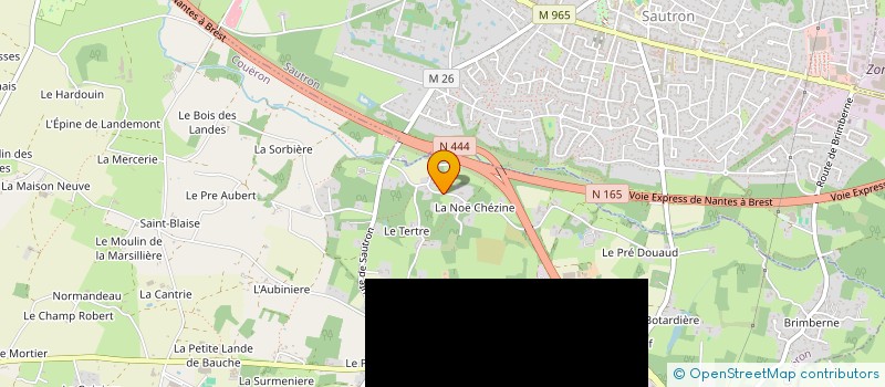 localisation de l'entreprise CINQTHI à COUERON