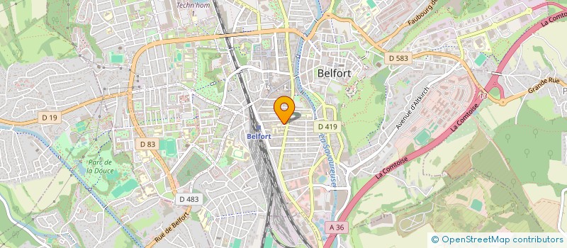 localisation de l'entreprise CINQTIERS à BELFORT