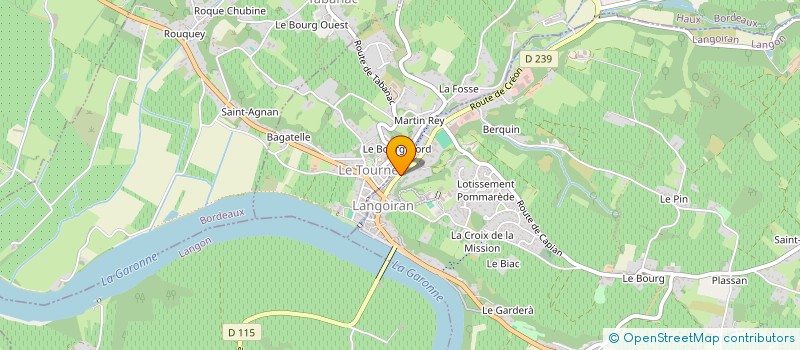 localisation de l'entreprise CINQUANTE 4  LANGOIRAN