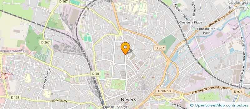 localisation de l'entreprise CINQUANTE NUANCES SUCREES à NEVERS