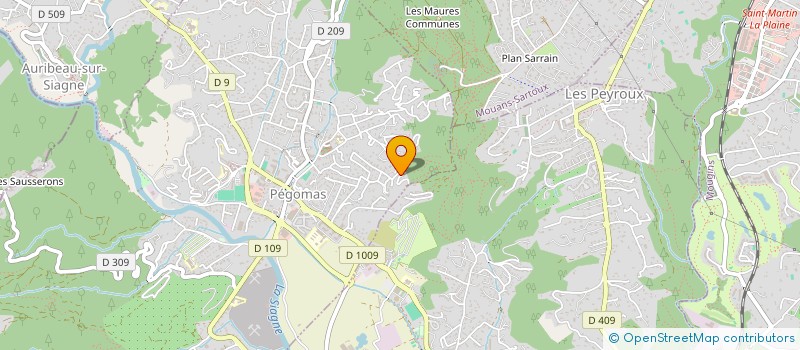 localisation de l'entreprise CINQUE LUCE  PEGOMAS