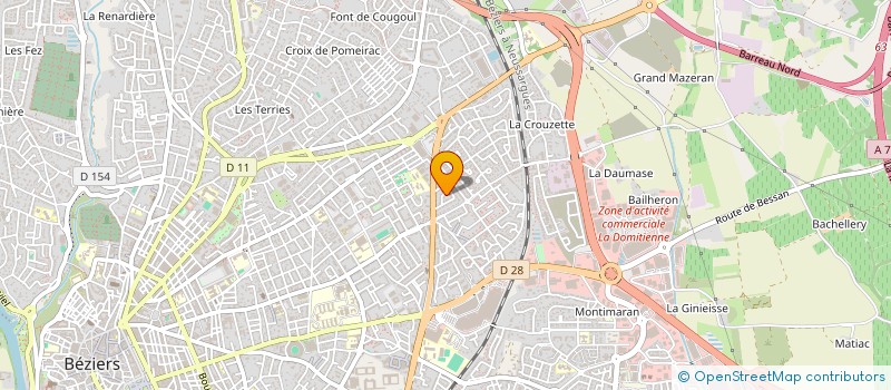 localisation de l'entreprise CINQUIEME REVE à BEZIERS