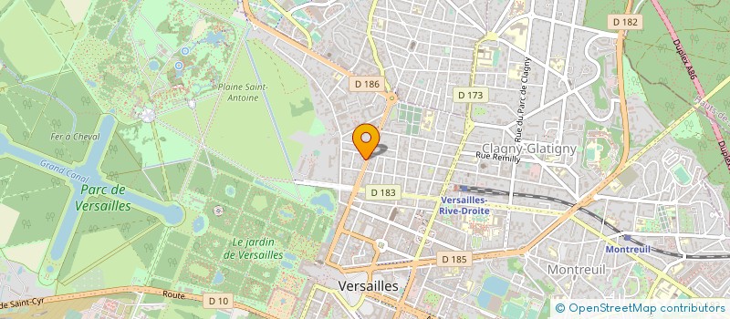 localisation de l'entreprise CINQUIEME SENS à VERSAILLES
