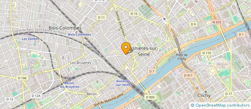 localisation de l'entreprise CINQUIN 39 RUE DE NANTERRE à ASNIERES-SUR-SEINE