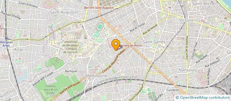 localisation de l'entreprise CINQUIN  BORDEAUX