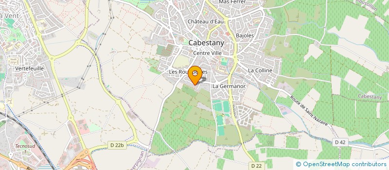 localisation de l'entreprise CINREB  CABESTANY