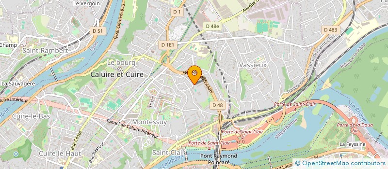 localisation de l'entreprise CINTA  CALUIRE-ET-CUIRE