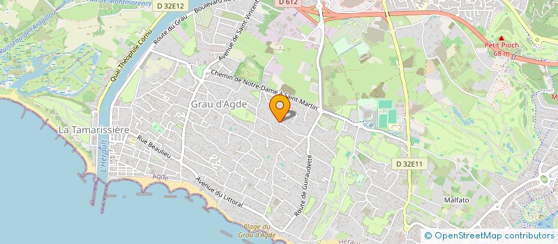 localisation de l'entreprise CINTO SARL à AGDE