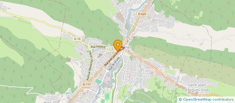 localisation de l'entreprise CINTRA SUD PVC à LAVELANET