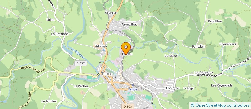 localisation de l'entreprise CINTRAFIL à TENCE