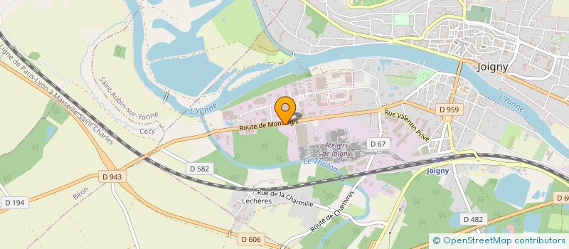 localisation de l'entreprise CINTRAX  JOIGNY