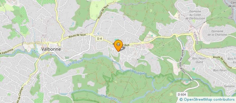 localisation de l'entreprise CINTRE-A  VALBONNE