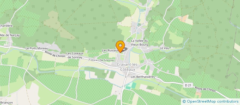 localisation de l'entreprise CINTRE NET PRESSING à CRAVANT-LES-COTEAUX