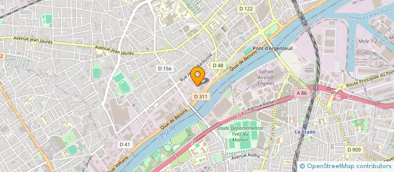 localisation de l'entreprise CINTRO MECA à ARGENTEUIL