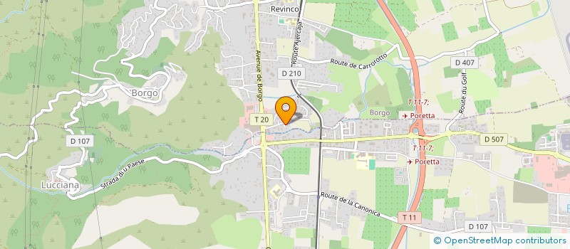 localisation de l'entreprise CINTU COMMUNICATION  BORGO