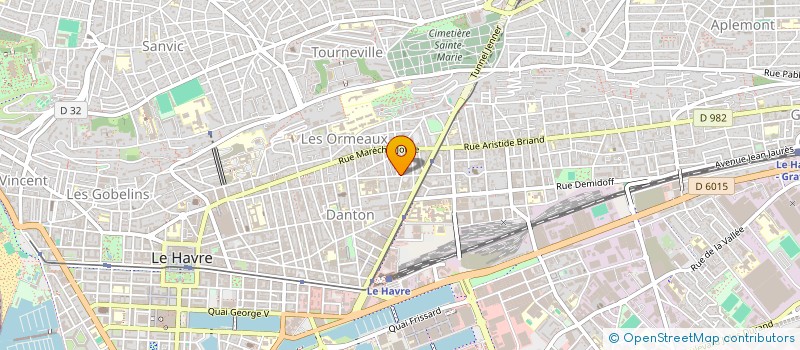 localisation de l'entreprise CINUNATI à LE HAVRE