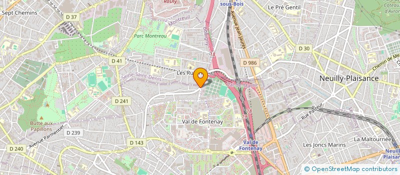 localisation de l'entreprise CIOARRA MAILLOT à FONTENAY-SOUS-BOIS