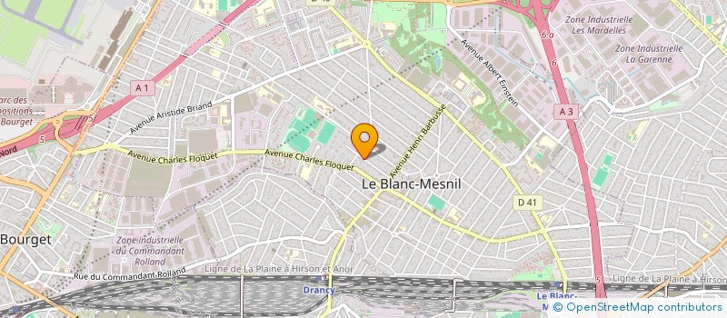 localisation de l'entreprise CIOCANIA INVEST  LE BLANC-MESNIL